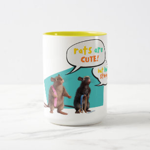 Tasse 2 Couleurs Les Rats Sont Mignons Mais Plutôt Stinky