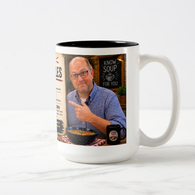 Tasse 2 Couleurs Les règles de soupe d'Ed KSFY (Droit)