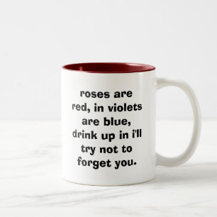 Tasse 2 Couleurs les roses sont rouges, dans les violettes sont