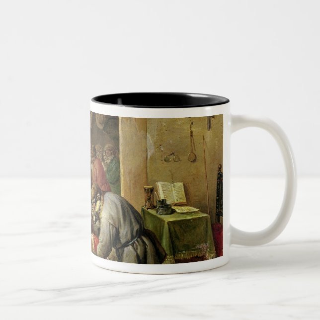 Tasse 2 Couleurs Les singes à l'école (Droit)