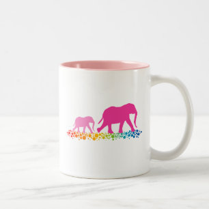 Tasse 2 Couleurs Les soeurs de la marche des éléphants