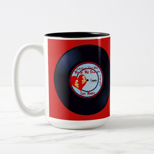 Tasse 2 Couleurs Les titres drôles de chanson vous aimant m'a fait (Gauche)