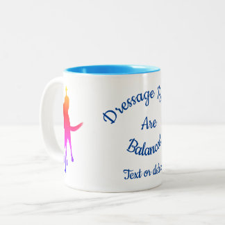 Tasse 2 Couleurs Les Tournants De Dressage Sont Silhouette De Coule