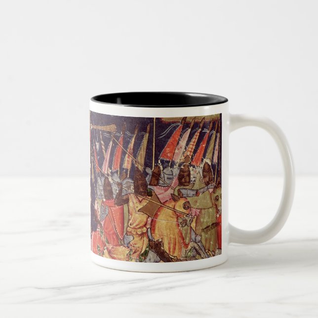 Tasse 2 Couleurs Les Trojan partant pour la bataille (Droit)