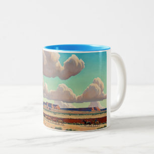 Tasse 2 Couleurs Les vastes terres de Navajo par Maynard Dixon