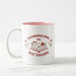 Tasse 2 Couleurs Les vers de livres Faire les meilleurs enseignants
