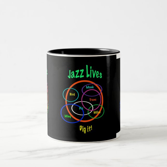 Tasse 2 Couleurs Les vies de jazz (Centre)