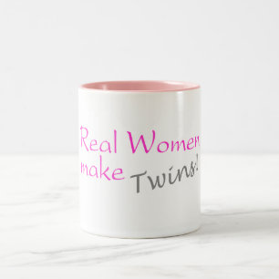 Tasse 2 Couleurs Les vraies femmes font des jumeaux