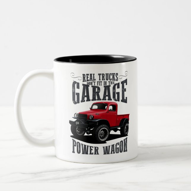 Tasse 2 Couleurs Les vrais camions ne s'intègrent pas dans le garag (Gauche)