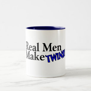 Tasse 2 Couleurs Les vrais hommes font des jumeaux (b)