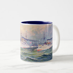 Tasse 2 Couleurs "L'escadron blanc" United States Navy, 1893