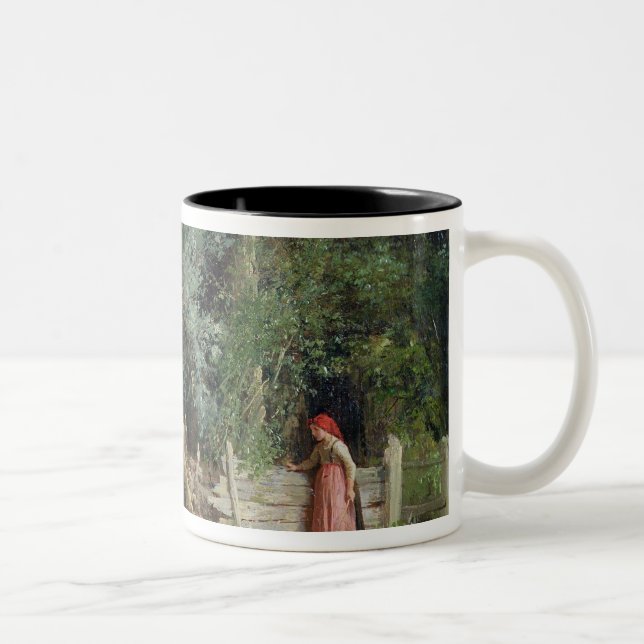 Tasse 2 Couleurs L'étang de canard (Droit)