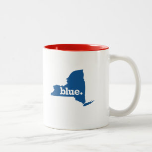 TASSE 2 COULEURS L'ÉTAT BLEU DE NEW YORK