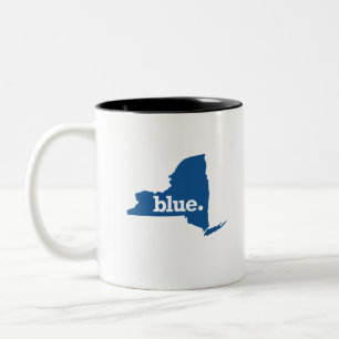 TASSE 2 COULEURS L'ÉTAT BLEU DE NEW YORK