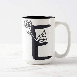 Tasse 2 Couleurs Lettre E