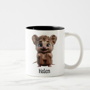 Tasse 2 Couleurs LETTRE HÉdgehog HORRIBLE H