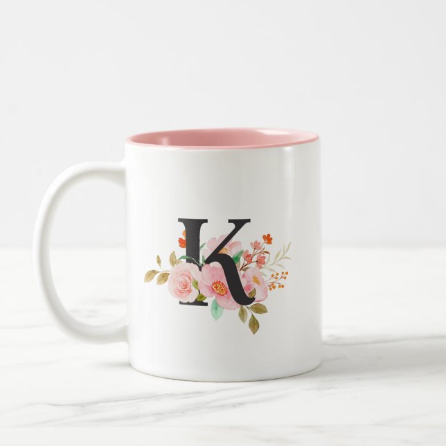 Tasse 2 Couleurs Lettre K (Gauche)