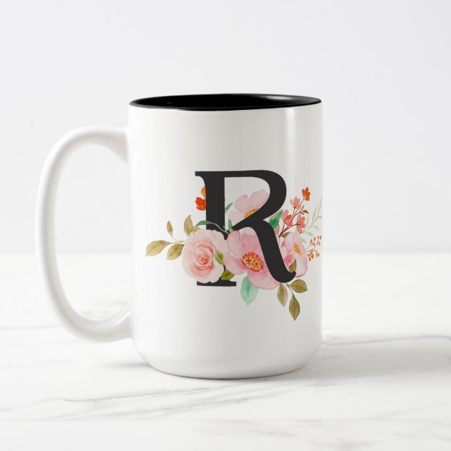 Tasse 2 Couleurs Lettre R (Gauche)