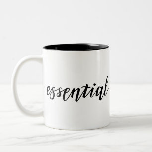 Tasse 2 Couleurs Lettres essentielles pour les travailleurs de prem