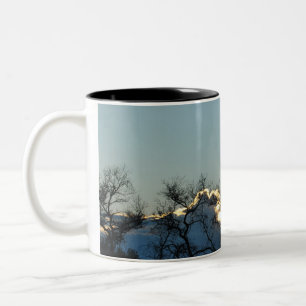 Tasse 2 Couleurs Lever de soleil dans une ferme appelée Poortjie af