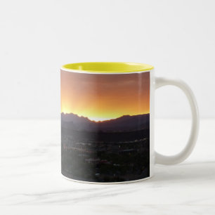 Tasse 2 Couleurs Lever de soleil sur le paysage de St. George Utah