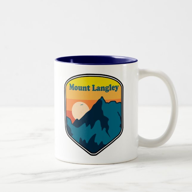 Tasse 2 Couleurs Lever du soleil du Mont Langley en Californie (Droit)