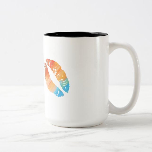 Tasse 2 Couleurs Lèvres élégantes #2 (Droit)