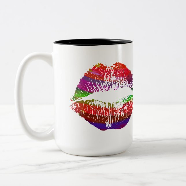 Tasse 2 Couleurs Lèvres élégantes #33 (Gauche)