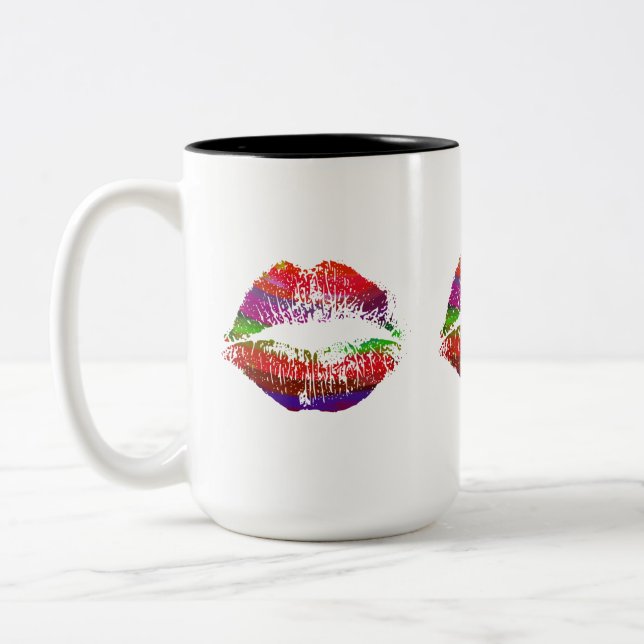 Tasse 2 Couleurs Lèvres élégantes #35 (Gauche)