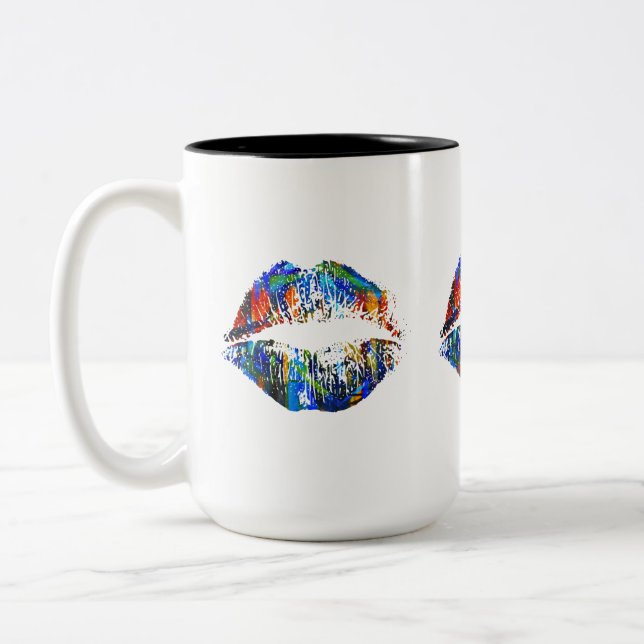 Tasse 2 Couleurs Lèvres élégantes #36 (Gauche)