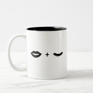 Tasse 2 Couleurs Lèvres + Mèches graphiques