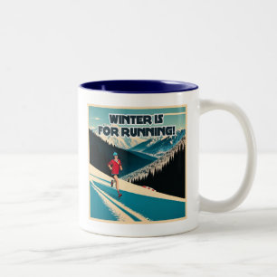 Tasse 2 Couleurs L'Hiver Est Pour La Course