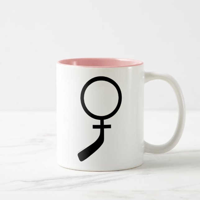 Tasse 2 Couleurs L'hockey des femmes (Droit)