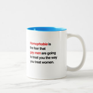 TASSE 2 COULEURS L'HOMOPHOBIE EST LA PEUR QUE LES HOMOSEXUELS VOUS 