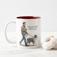 L'humeur du jour est café et un Aussie merle bleu