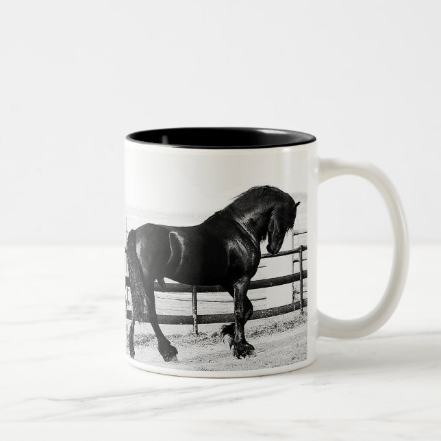 Tasse 2 Couleurs L'humilité des chevaux (Droit)