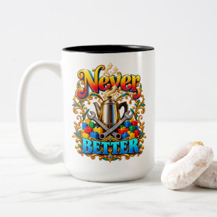 Tasse 2 Couleurs L'humour de bricoleur n'est jamais meilleur café e