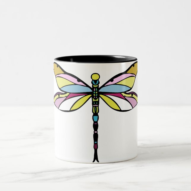 Tasse 2 Couleurs libellule (Centre)