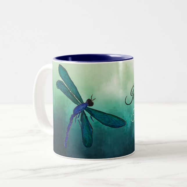 Tasse 2 Couleurs Libellule (Devant gauche)