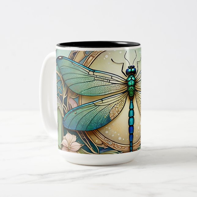 Tasse 2 Couleurs libellule (Devant gauche)