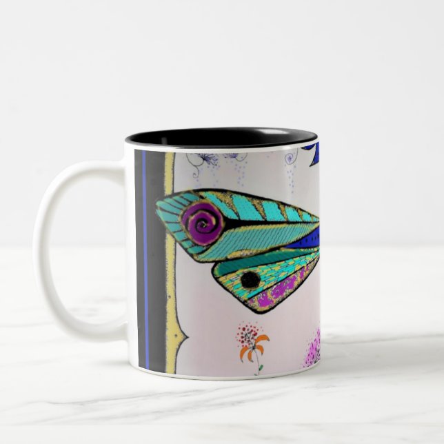 Tasse 2 Couleurs libellule (Gauche)