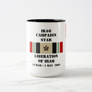 Tasse 2 Couleurs Libération de l'Irak / CAMPAGNE STAR