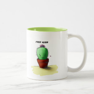 Tasse 2 Couleurs Libérez le cactus d'étreintes