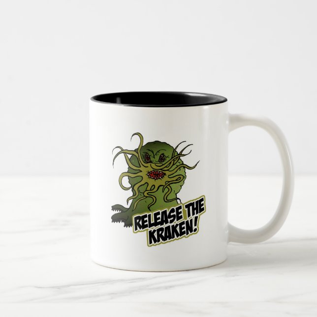 Tasse 2 Couleurs libérez le kraken (Droit)