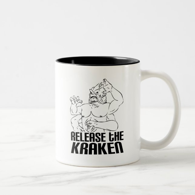 Tasse 2 Couleurs Libérez le Kraken (Droit)