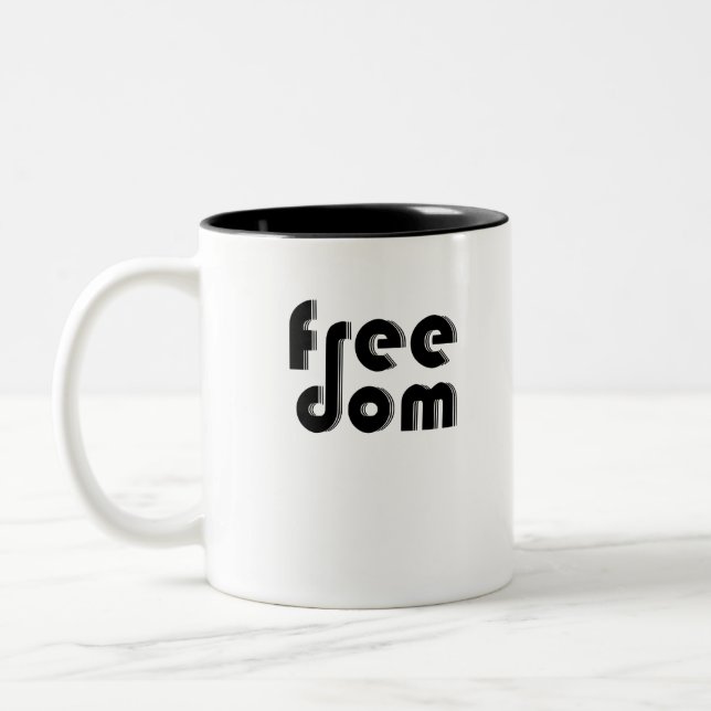 Tasse 2 Couleurs liberté (Gauche)