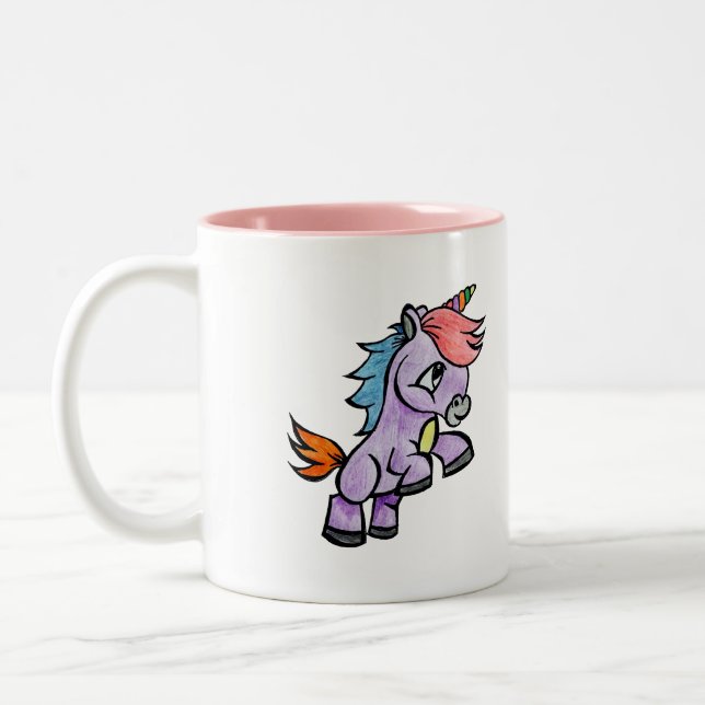 Tasse 2 Couleurs Licorne (Gauche)