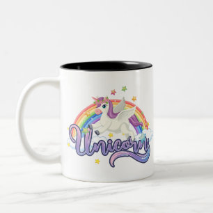 Tasse 2 Couleurs Licorne Arc-en-ciel Magnifique