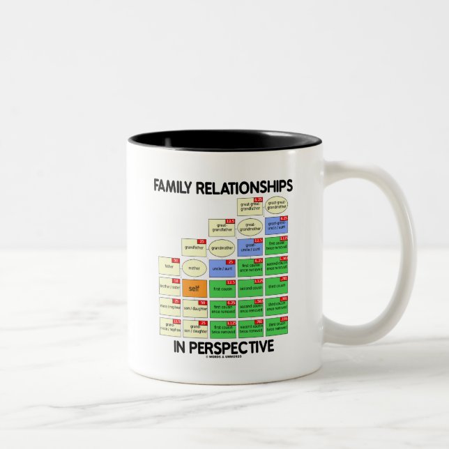 Tasse 2 Couleurs Liens de parenté dans la perspective (la Réunion) (Droit)