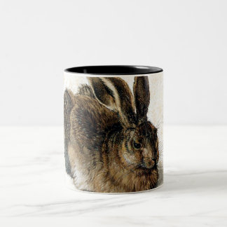 Tasse 2 Couleurs Lièvres de lapin dans la neige - Durand